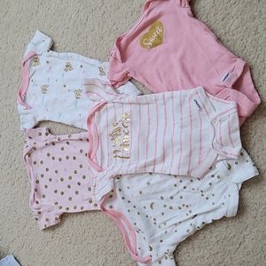 5 Gerber Pink Onesies!